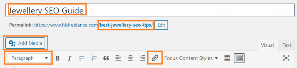 wordpress editor seo