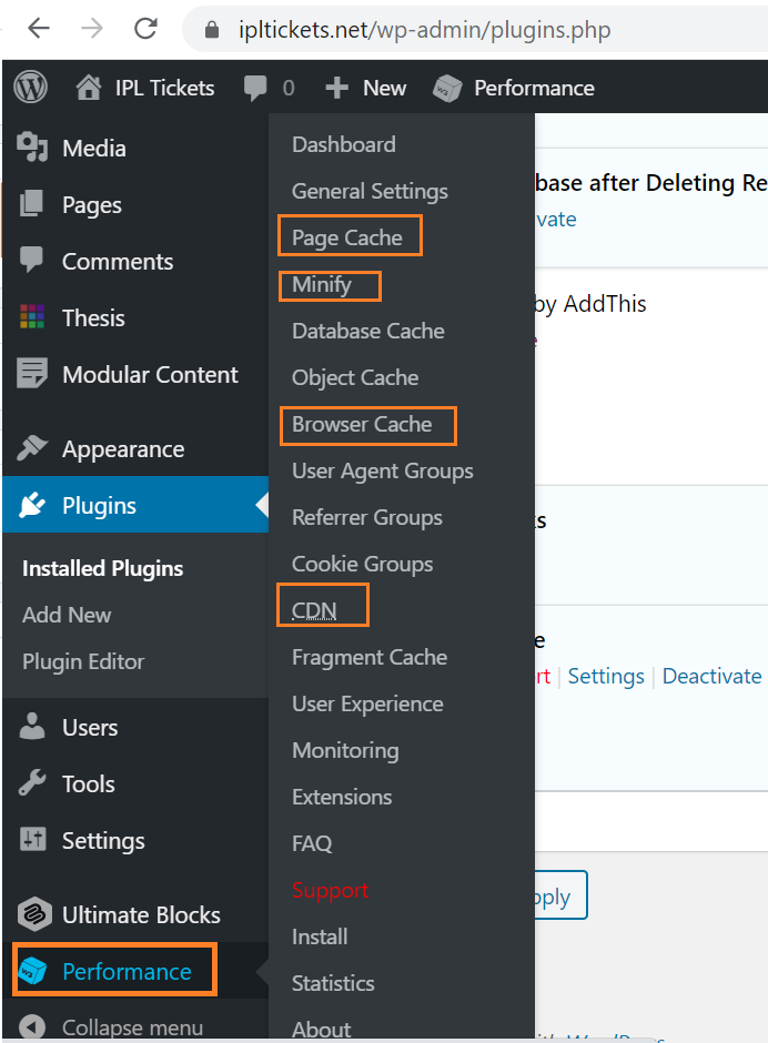 WordPress w3 total cache SEO