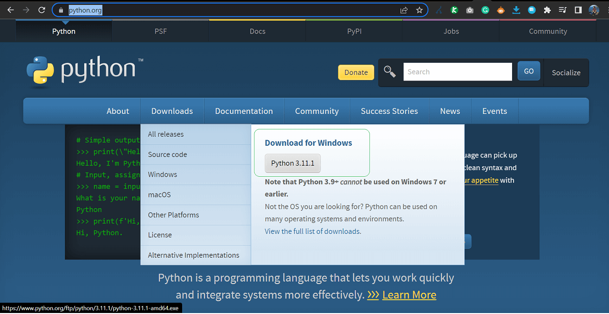 How To Bulk Index URLs To Google 1 Install Python