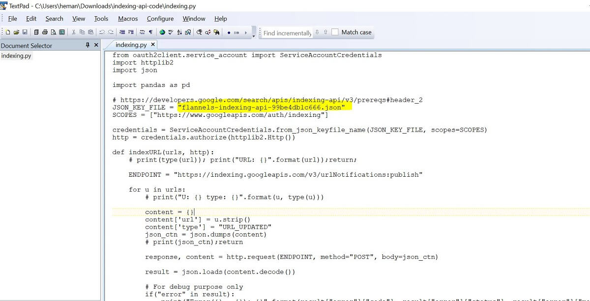 How To Bulk Index URLs To Google 19 Python Script Google Indexing API