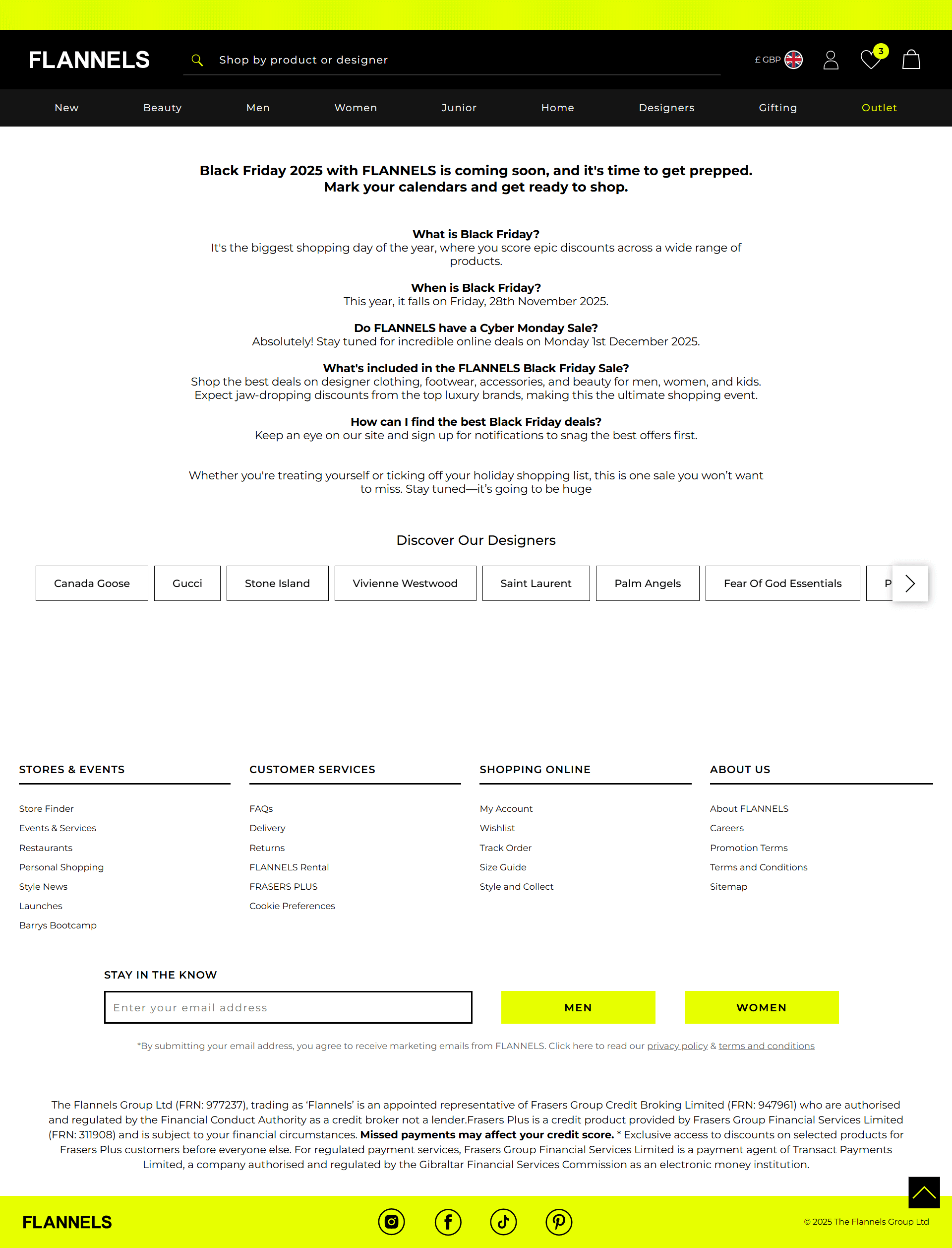 black friday seo landing page url